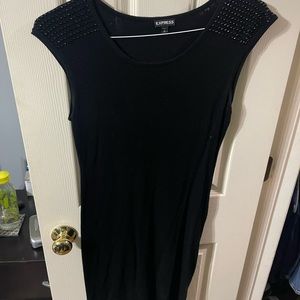 Black sweater dress